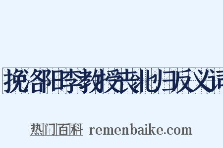 挽洛阳李教授丧北归反义词是什么意思的图片